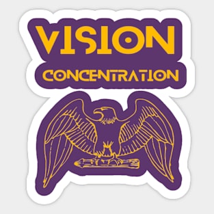 Vision concentration Sticker